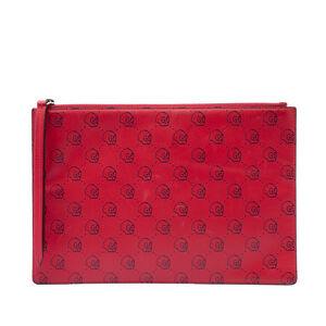 Pre-Loved Gucci Calfskin Ghost Hamlet Skull Zip Pouch